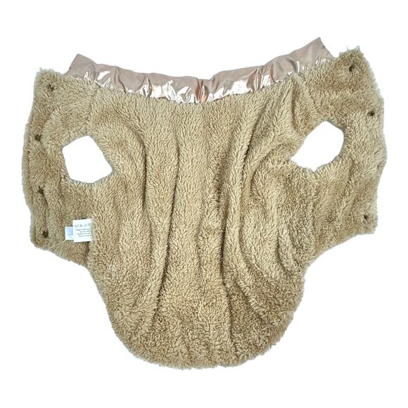 Chic Dog puffer small dog coat metallic champagne warm jacket size small - Picture 4 of 7